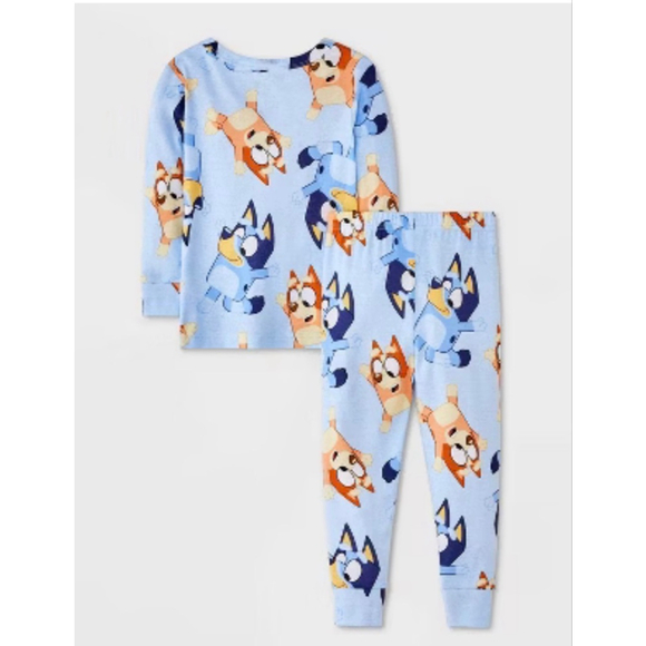 Toddler 4 piece Snug Fit Bluey and Bingo Cotton Pajama Set 4T NWT - Picture 2 of 6